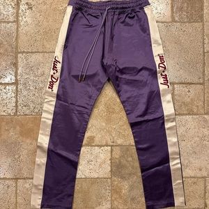 Just Don Team x Satin Tearaway Purple Pants